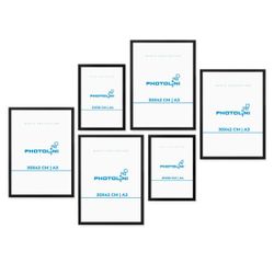 PHOTOLINI Bilderrahmen 6er Set Modern Schmal günstig online kaufen