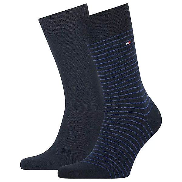 Tommy Hilfiger Small Gestreifte Socken 2 Paare EU 39-42 Navy günstig online kaufen