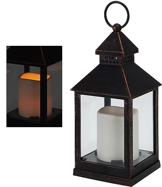 Spetebo LED Laterne Deko Metall Laterne günstig online kaufen