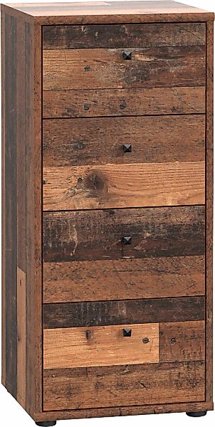 FORTE Kommode "Tempra, Kommode, 4 Schubkästen, Höhe 85,5 cm" Breite 38,6 cm günstig online kaufen