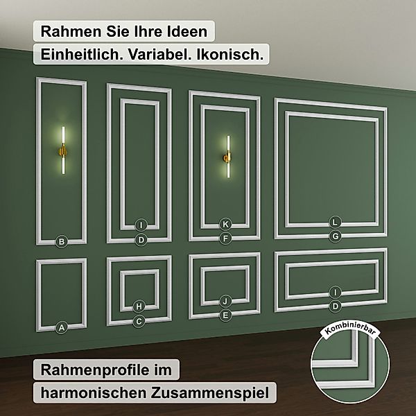 Hexim Stuckleiste RM16-K 116x51 cm, K günstig online kaufen