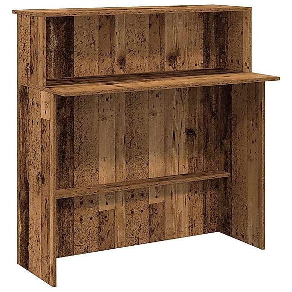 vidaXL Schreibtisch Empfangstheke Altholz-Optik 100x50x103,5 cm günstig online kaufen