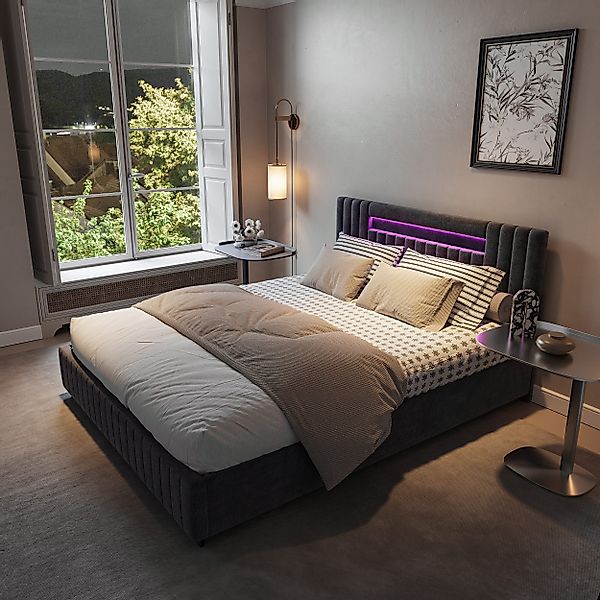 Furnishings Home Polsterbett Stauraumbett Doppelbett + günstig online kaufen