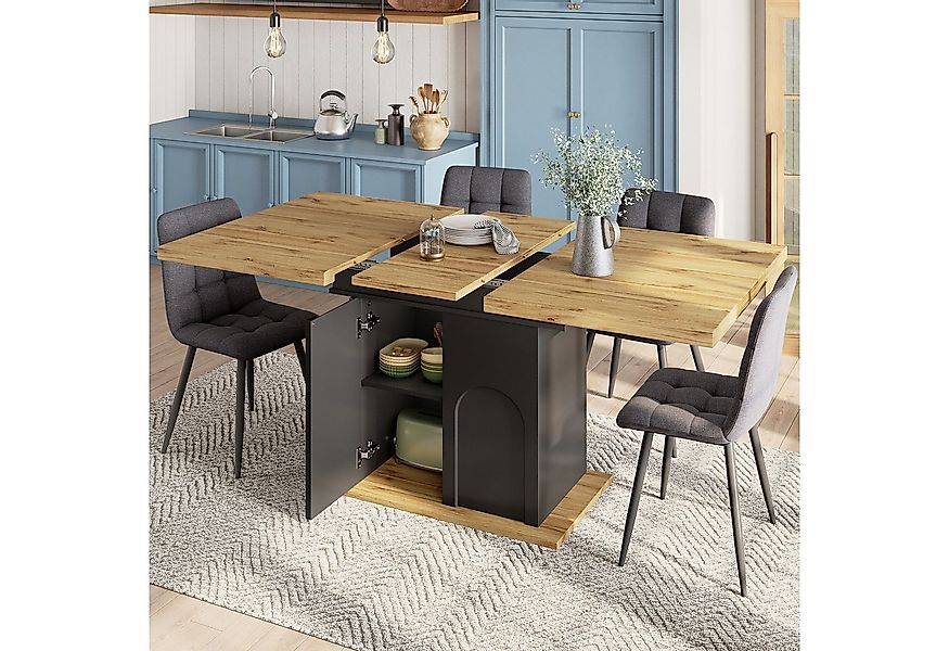 MODFU Esstisch Multifunktionaler Ausziehtisch (Klappbarer Esstisch für 4-6 günstig online kaufen