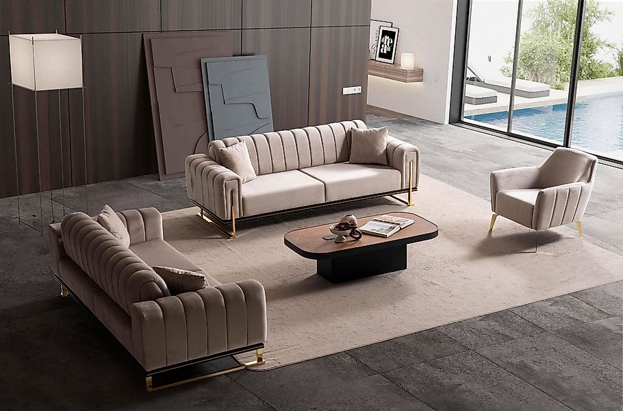 Özberk Sofa Terrasson, Spar-Set 7 Teile, Couchgarnitur im eleganten 3-3-1 D günstig online kaufen