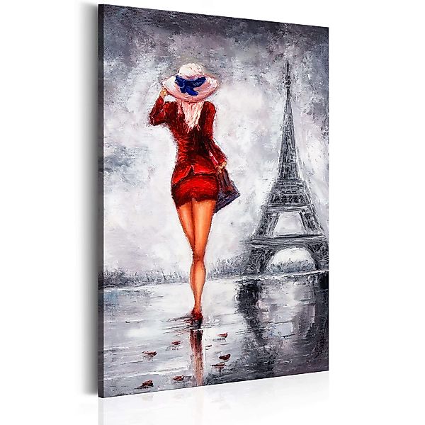 Wandbild - Lady in Paris günstig online kaufen