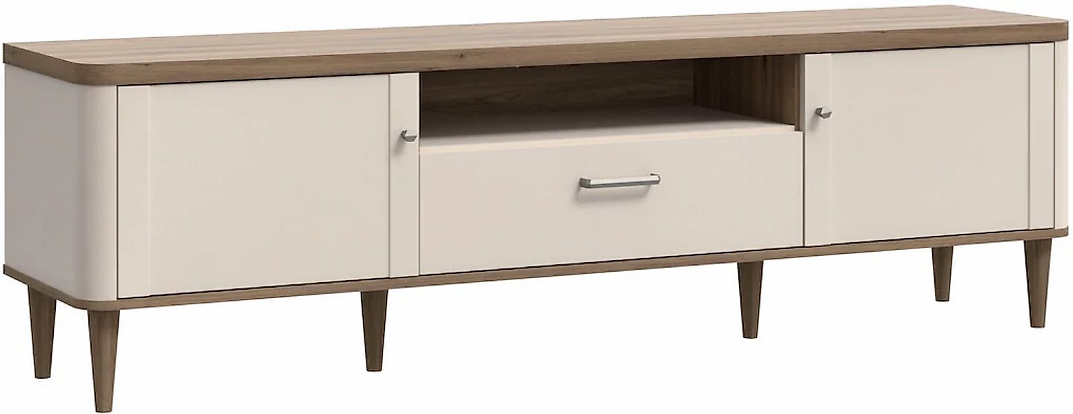 FORTE TV-Board "Lacetti" B/H/T 179,8/53,3/41,2 cm Echtholzfüße günstig online kaufen