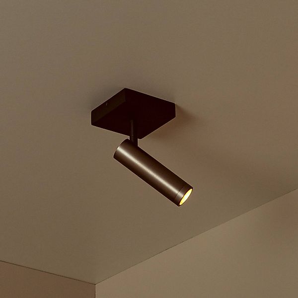 Deckenstrahler Grado, Länge 10 cm, grau, Metall günstig online kaufen