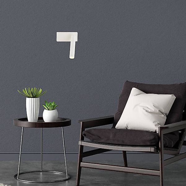 LED-Wandleuchte Rulo, beige, Stahl, 3000 K günstig online kaufen