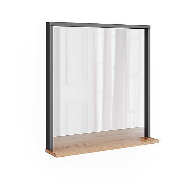 Vicco Spiegelschrank Orlando, Anthrazit/Goldkraft Eiche, 57 x 60 cm mit Spi günstig online kaufen