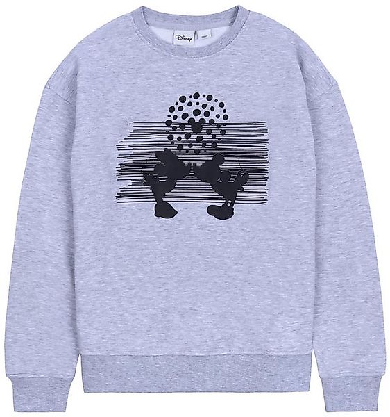 Sarcia.eu Sweatshirt Grauer gefütterter Pullover Übergröße Minnie und Micke günstig online kaufen