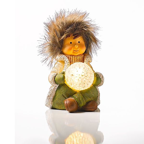 3PAGEN LED Dekoobjekt LED-Winterjunge sitzend mit günstig online kaufen