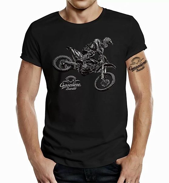 GASOLINE BANDIT® T-Shirt für Offroad Biker: MX Cross Rider günstig online kaufen