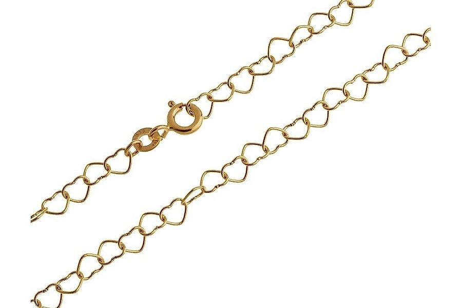 Silberkettenstore Goldkette Goldkette Herzen - 333 günstig online kaufen