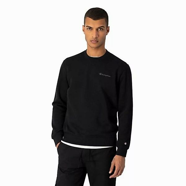 Champion Sweater Herren Sweater mit Kapuze Champion Crewneck Weiß Schwarz günstig online kaufen