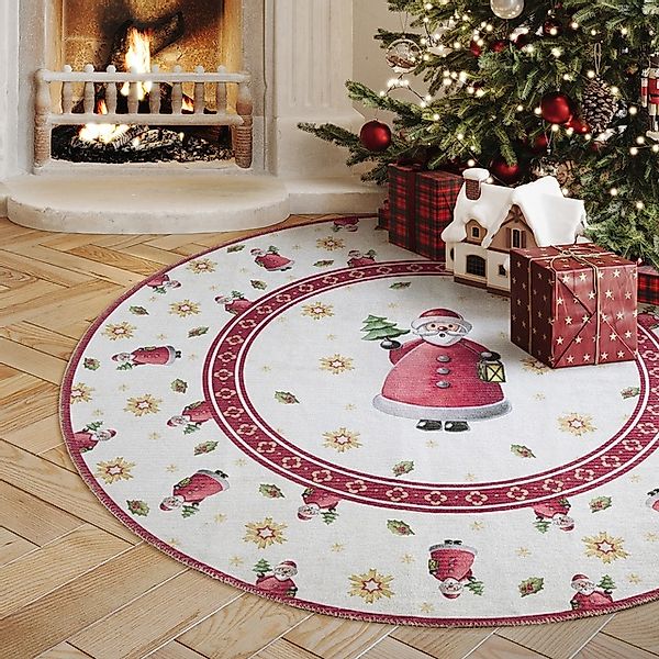Villeroy & Boch Teppich »Toy's Deleight Limited Edition Santa Claus«, rund, günstig online kaufen