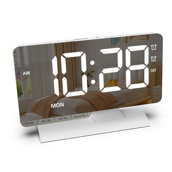 REDOM Wanduhr LED-Wecker Digitaluhr Schlafzimmeruhr mit günstig online kaufen