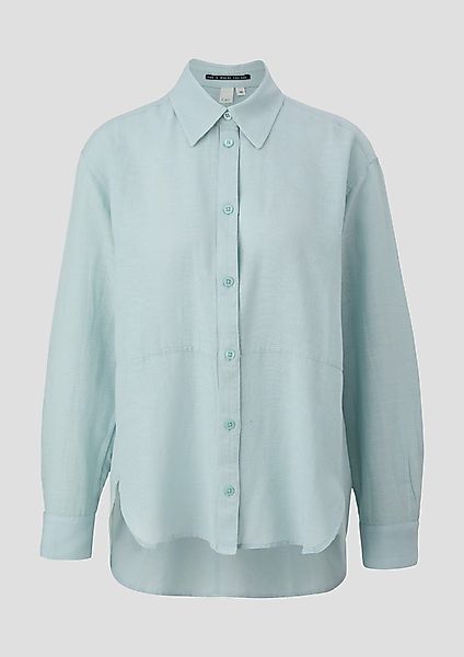 QS Langarmbluse Oversized Bluse aus Viskosemix günstig online kaufen