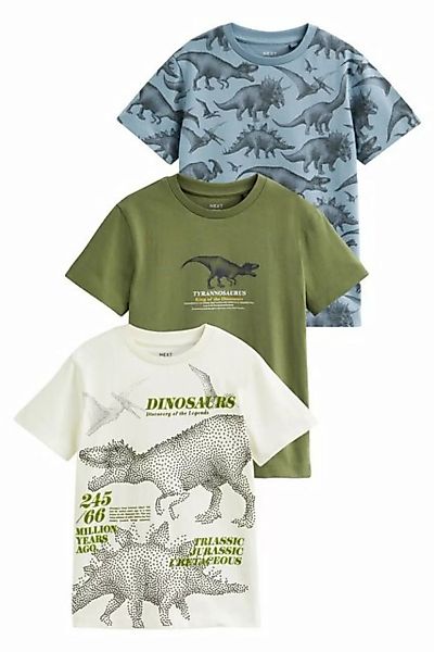 Next T-Shirt T-Shirt mit Grafik und kurzen Ärmeln, 3er-Pack (3-tlg) günstig online kaufen
