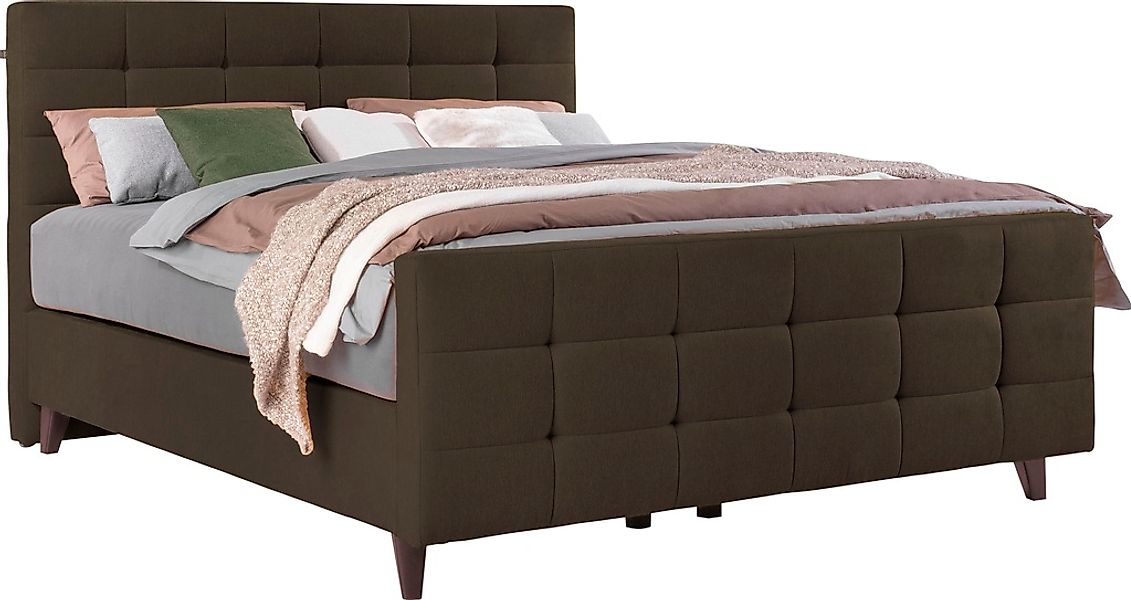 alina Boxspringbett »Dory« inklusive Matratze und Topper, mit Fußteil günstig online kaufen