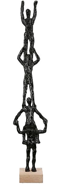 GILDE Dekofigur "Skulptur Person Teamspirit schwarz H. 68,5 cm" günstig online kaufen