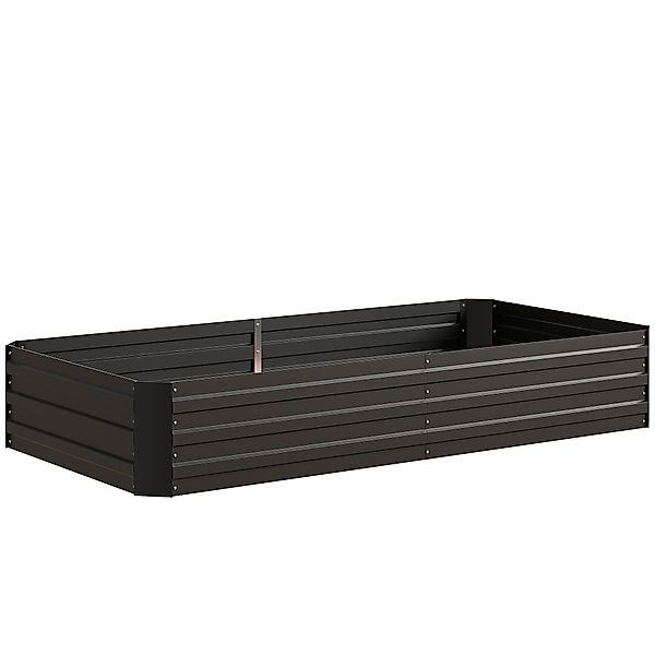 Outsunny Hochbeet rechteckige Pflanzwanne aus verzinktem Stahl große Kapazi günstig online kaufen