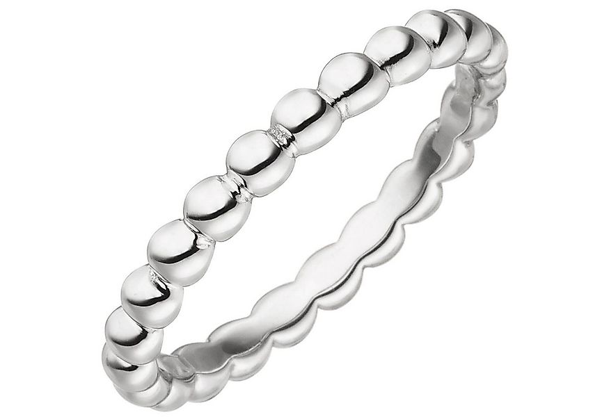 Schmuck Krone Silberring Kugelring aus 925 Silber rhodiniert, Silber 925 günstig online kaufen