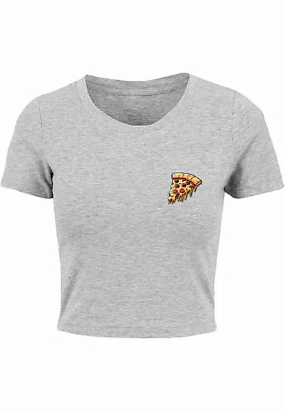 Merchcode T-Shirt Merchcode Damen Ladies Pizza Comic Cropped Tee (1-tlg) günstig online kaufen
