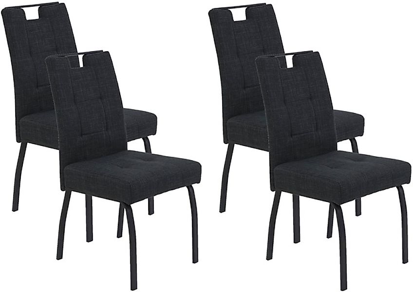 HELA 4-Fußstuhl »LINZ, Esszimmerstuhl, Komfortstuhl« (Set) 4 Stk.XL-Sitz,el günstig online kaufen