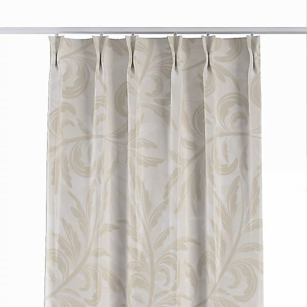Vorhang mit flämischen 2-er Falten, grau-beige, Secret Garden (144-93) günstig online kaufen