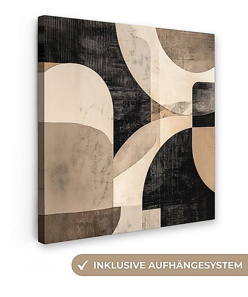 OneMillionCanvasses® Leinwandbild Abstrakt - Formen - Modern - Beige, Fotod günstig online kaufen