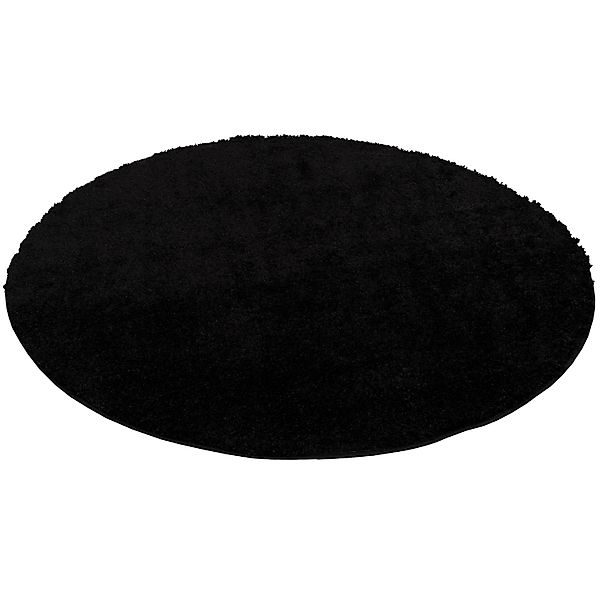 Pergamon Hochflor Langflor Teppich Aloha Anthrazit 80cm Rund günstig online kaufen