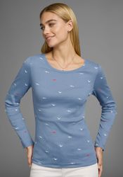 KangaROOS Langarmshirt krempelbare Ärmel, sehr figurbetont, günstig online kaufen