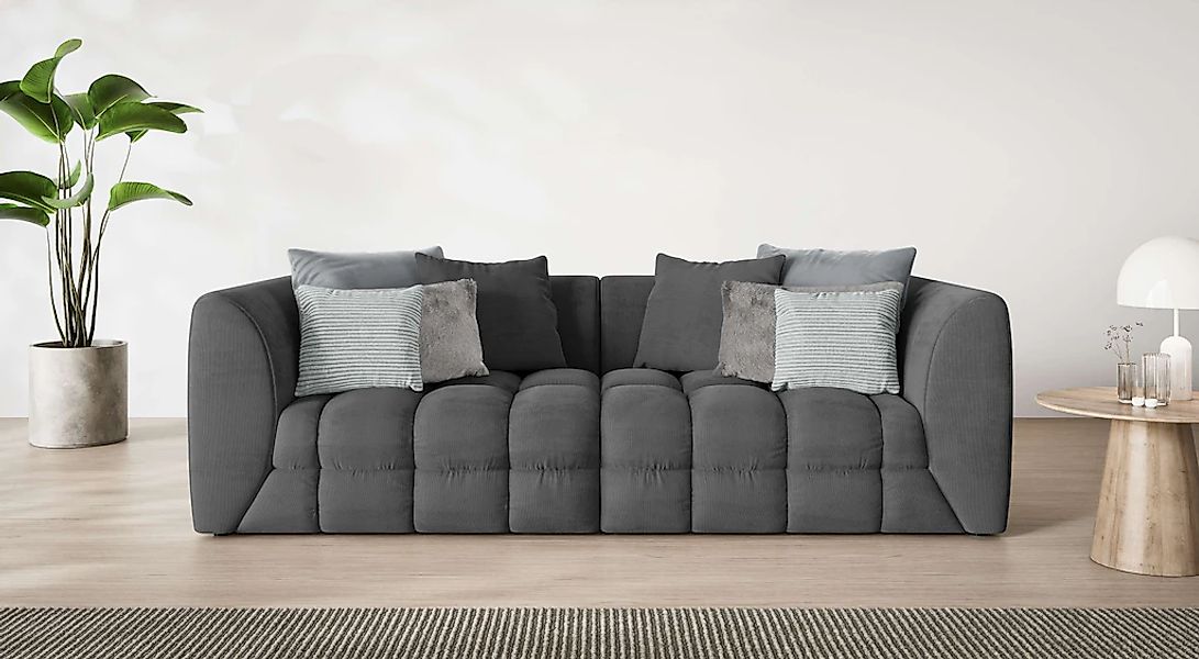 s.Oliver Big-Sofa "COBBO 3-Sitzer Design-Sofa Bubble-Optik, Maße B/T/H: 259 günstig online kaufen