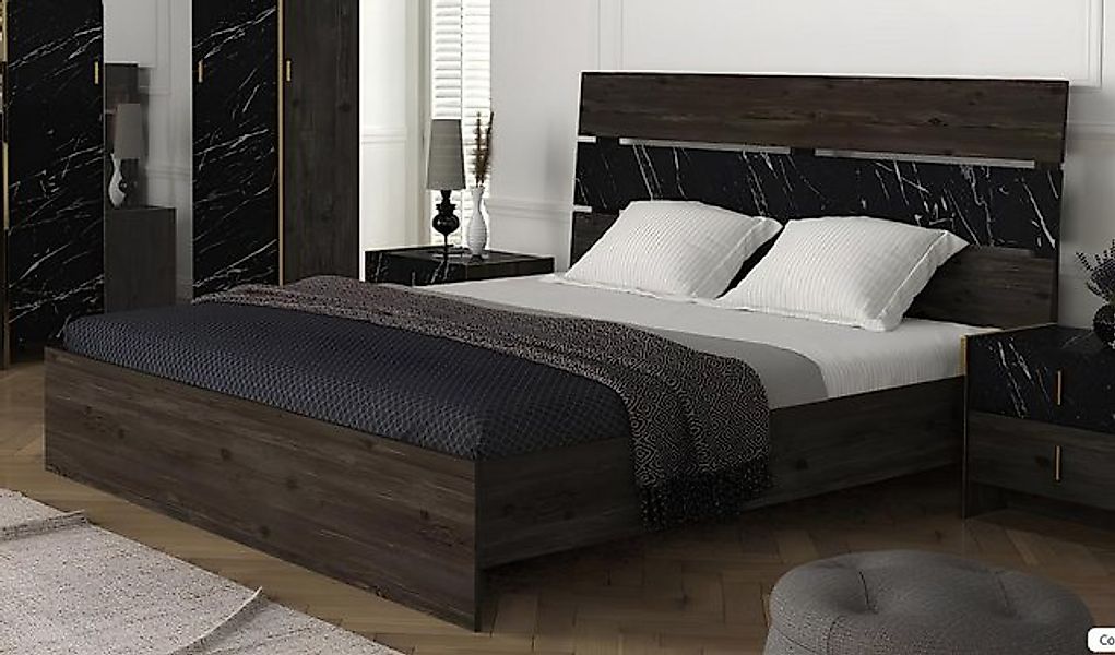 JVmoebel Bett Modernes Polsterbett Bett Betten Bettgestell Doppelbett 180x2 günstig online kaufen