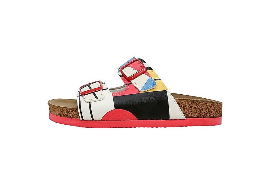 DOGO Stella Pantolette Bauhaus Birdie Damen Sandalen Pantolette Handgeferti günstig online kaufen