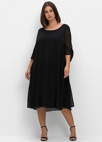 Sheego Chiffonkleid "Midikleid" günstig online kaufen