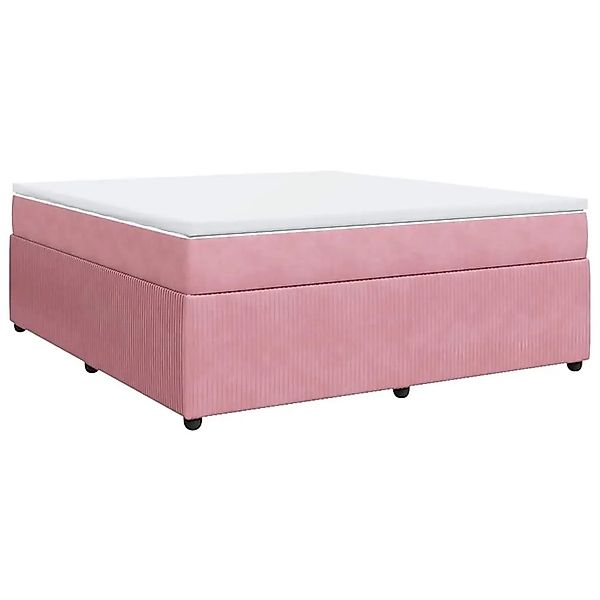 vidaXL Boxspringbett mit Matratze Rosa 180x200 cm Samt 3285661 günstig online kaufen