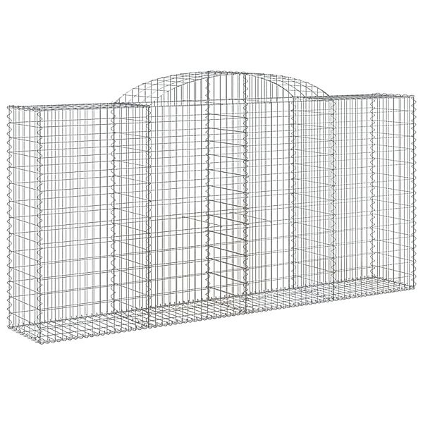 vidaXL Gabionen mit Hochbogen 15 Stk 300x50x140/160cm Eisen 1666596 günstig online kaufen
