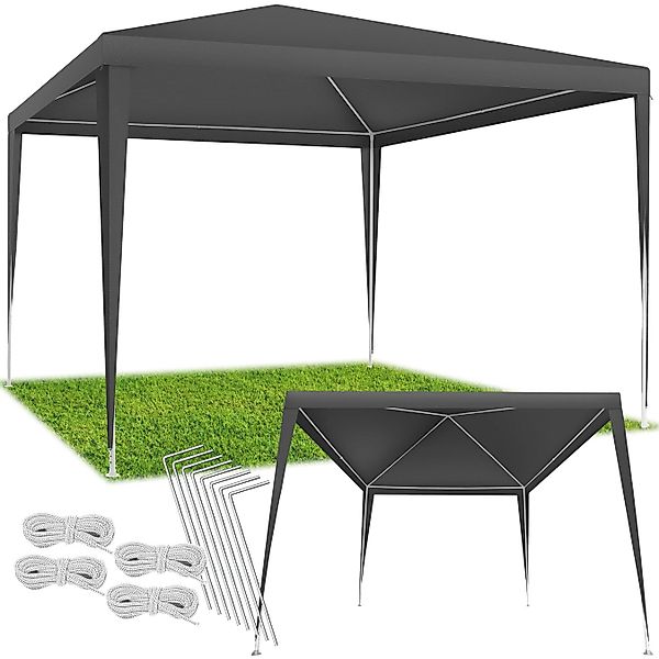 tectake Pavillon Terrassenüberdachung Kara 3x3 m, günstig online kaufen