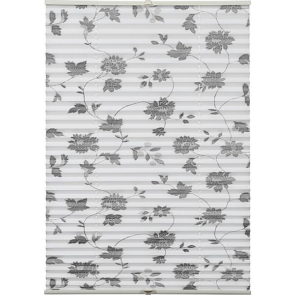 Gardinia Plissee Concept zum Klemmen 80 cm x 210 cm Dekor Blüte günstig online kaufen