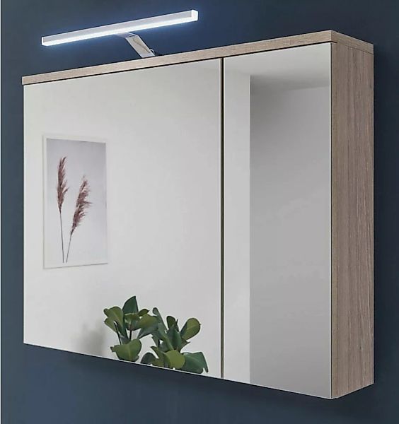 Furn.Design Badezimmerspiegelschrank Venni (Badschrank Set in Eiche Dekor, günstig online kaufen