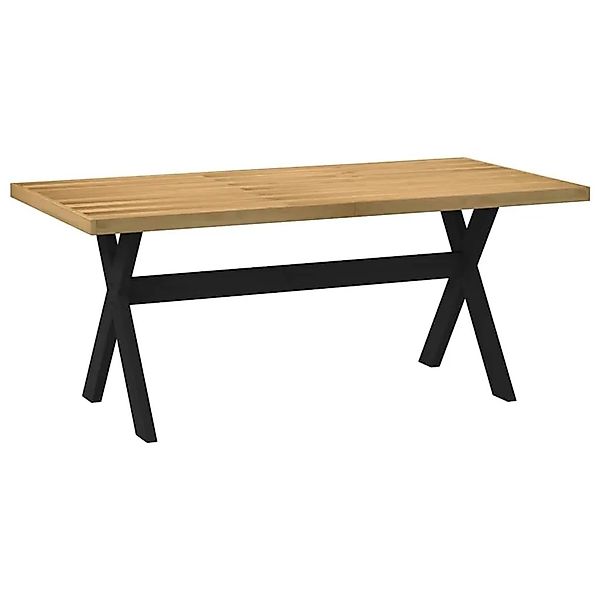 vidaXL Esstisch NOAIN X-Form-Beine 180x90x75 cm Massivholz Kiefer 4100046 günstig online kaufen