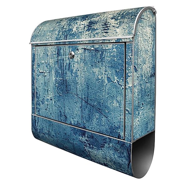 Banjado Design Briefkasten Silber Pulverbeschichtet 39x47x14cm 2 Schlüssel günstig online kaufen