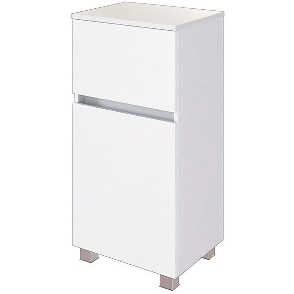Held Möbel Unterschrank Salerno 40 cm matt Weiß-Weiß günstig online kaufen