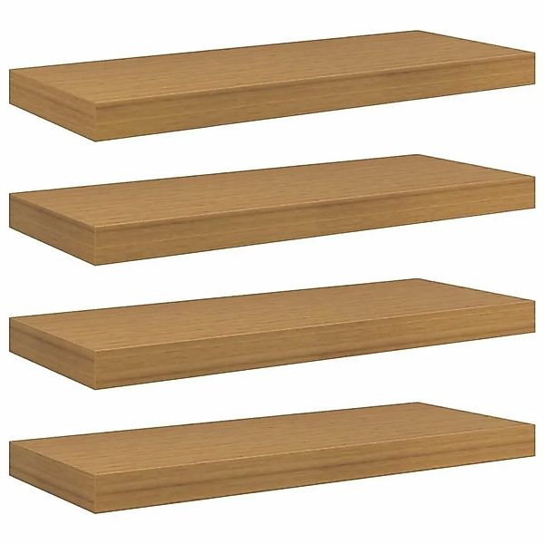 vidaXL Wandregal Wandmontiert 4 Stk Beige 50 x 23 x 4 cm Holzwerkstoff 4201 günstig online kaufen