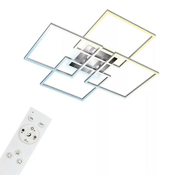 LED-Deckenleuchte Frame S, 72,4x72,4 cm, aluminium günstig online kaufen