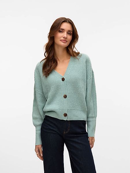 Vero Moda Strickjacke "VMLEA LS V-NECK CUFF CARDIGAN" günstig online kaufen