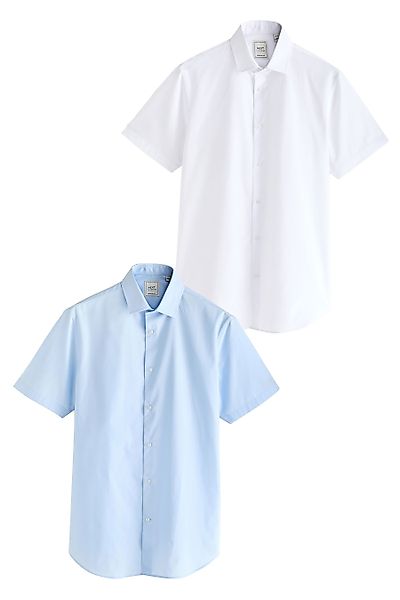 Next Kurzarmhemd Easy Care Kurzarm-Hemden, 2er-Pack günstig online kaufen
