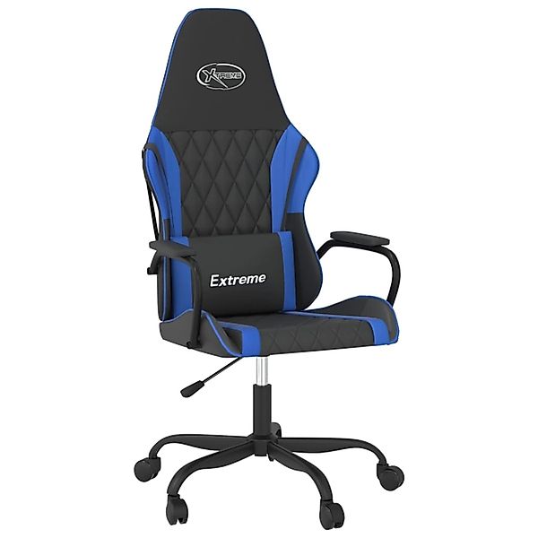 vidaXL Gaming-Stuhl Schwarz und Blau Kunstleder Modell 7 günstig online kaufen